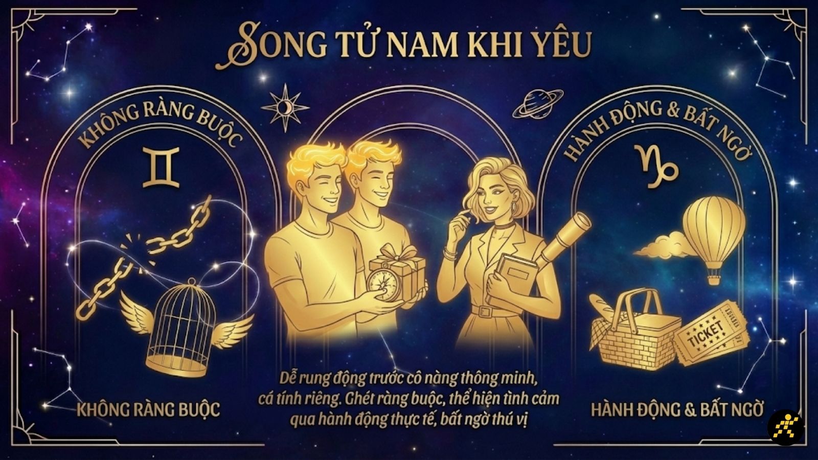 Đặc trưng Song Tử nam khi y&ecirc;u