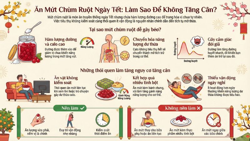 Ăn mứt ch&ugrave;m ruột ng&agrave;y Tết - l&agrave;m sao để kh&ocirc;ng tăng c&acirc;n