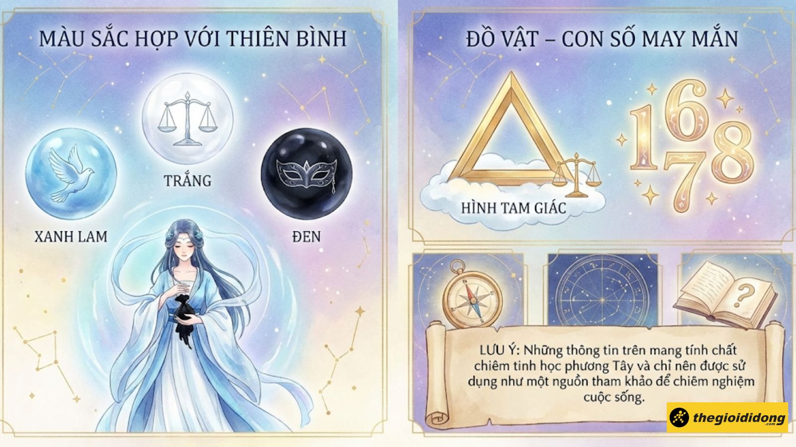 M&agrave;u sắc v&agrave; đồ vật ph&ugrave; hợp với Thi&ecirc;n B&igrave;nh