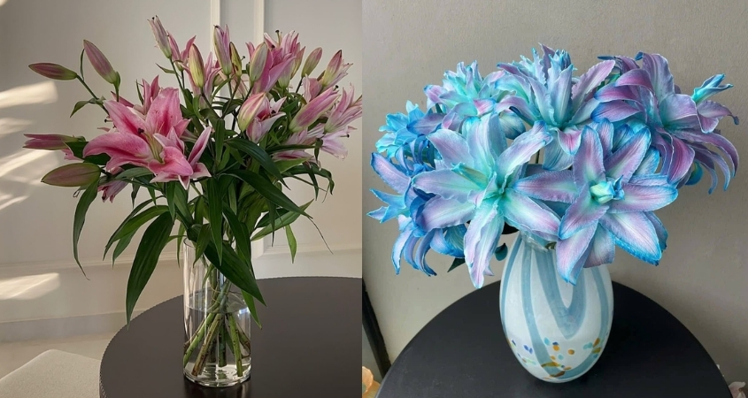 Mẫu cắm hoa ly đẹp 1