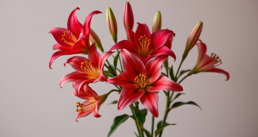 Hoa ly đỏ hợp với những người mệnh Hoả