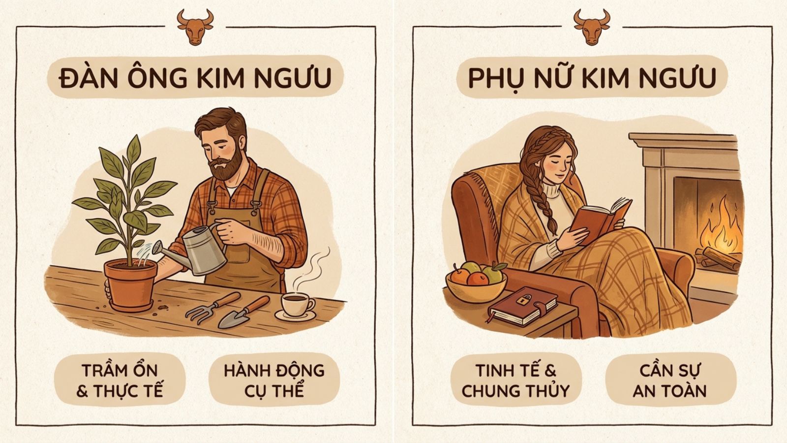 Đặc điểm nổi trội trong t&iacute;nh C&aacute;ch Kim Ngưu nam, Kim Ngưu nữ