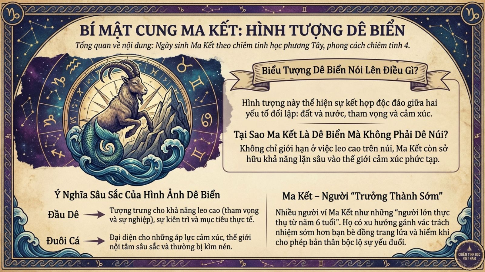 &Yacute; nghĩa ch&uacute; D&ecirc; Biển biểu tượng cung Ma Kết