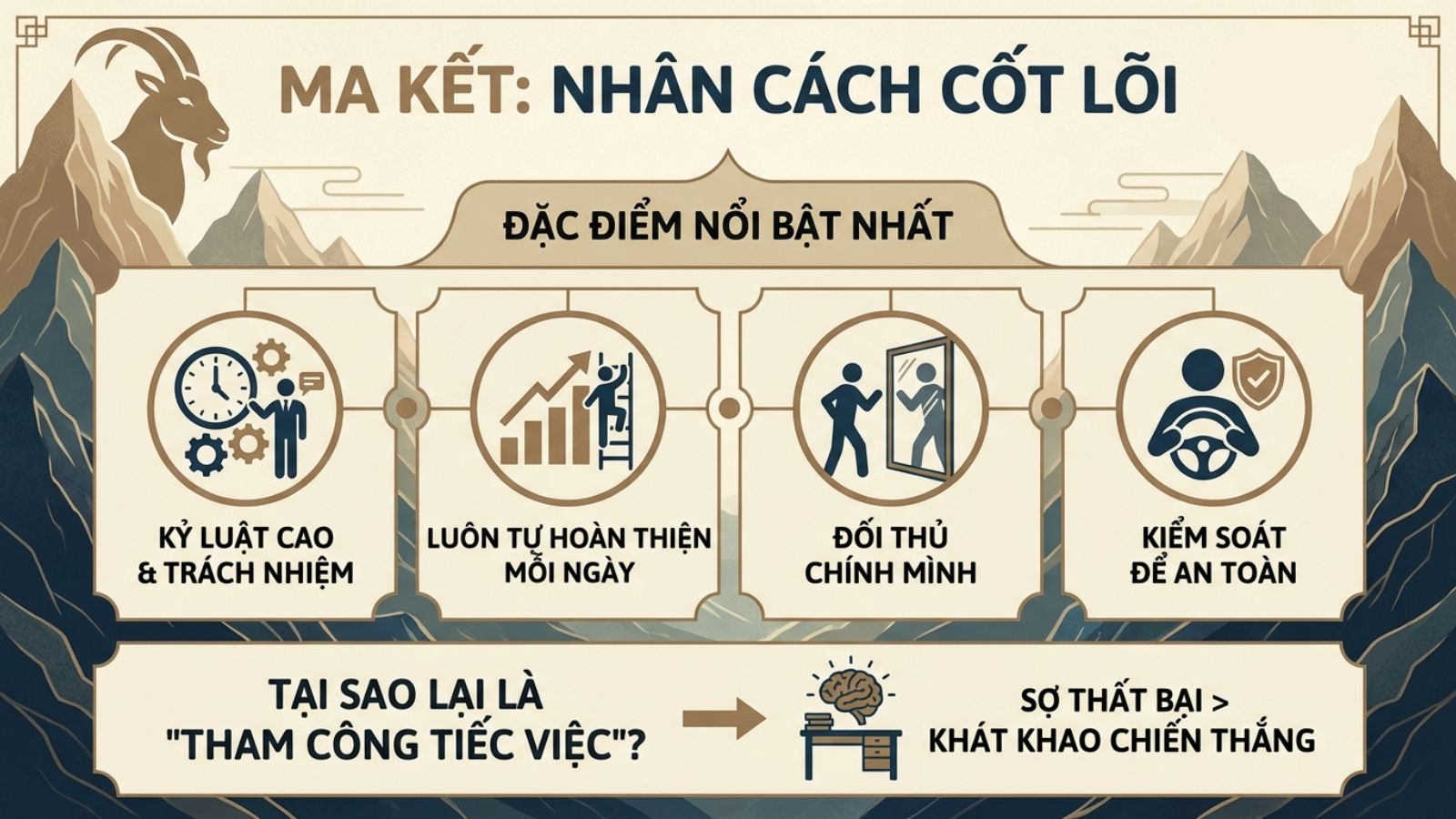 Đặc trưng trong t&iacute;nh c&aacute;ch của cung Ma Kết