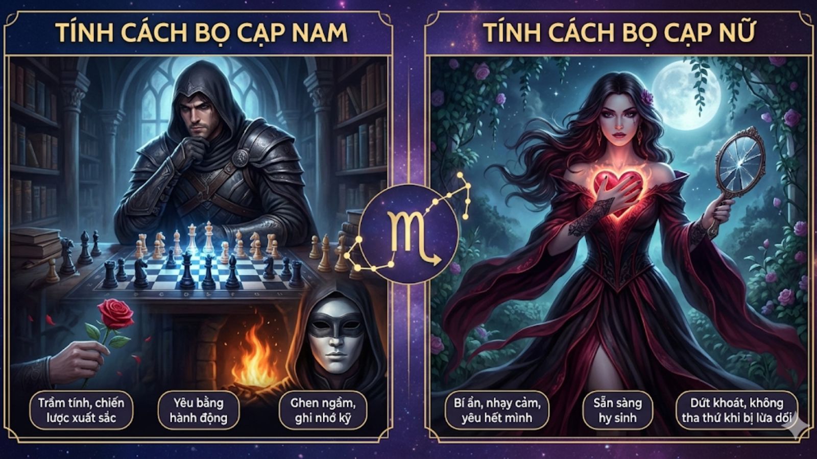 T&iacute;nh c&aacute;ch của Bọ Cạp v&agrave; Bọ Cạp nữ