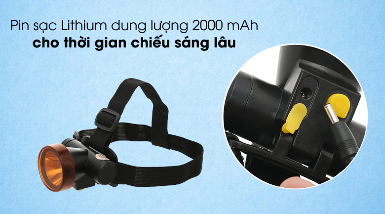 Đèn pin đội đầu Comet CRT1614 pin Lithium 2000 mAh chống nước Đèn pin đội đầu Comet CRT1614 pin Lithium 2000 mAh chống nước