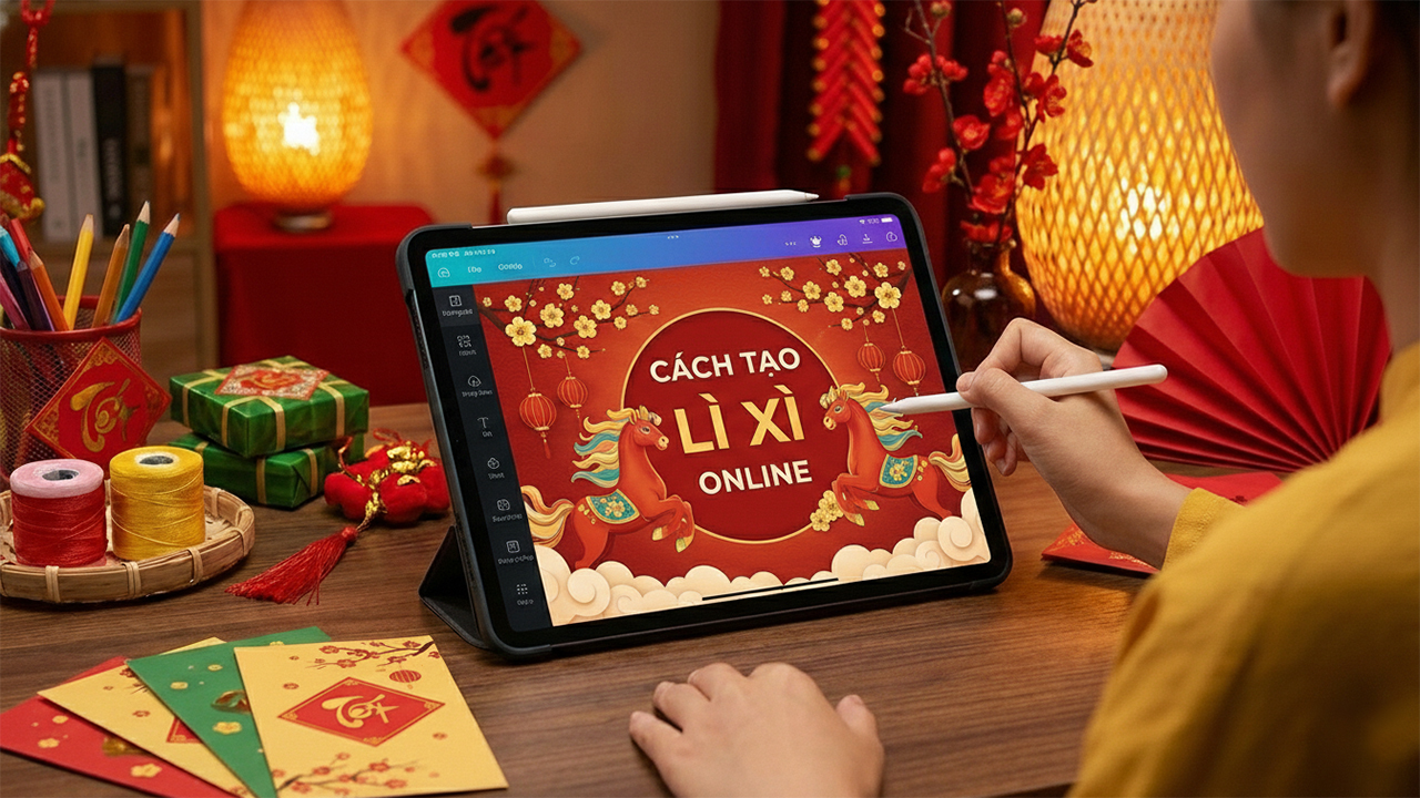 Cách Tạo Thiệp Lì Xì Online