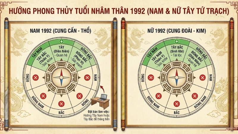 Hướng hợp với Nh&acirc;m Th&acirc;n 1992
