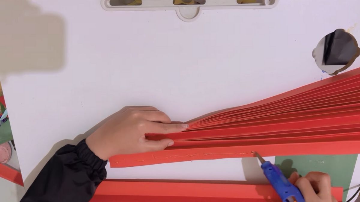 Bước 3: Tạo hình quạt