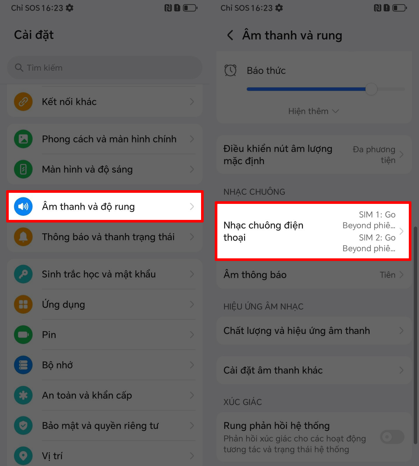 Cách đổi nhạc chuông trên HONOR X5c Plus
