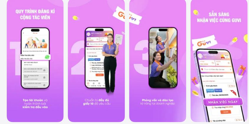 Phụ việc nhanh là app giúp việc nhà hướng đến sự tiện lợi và tốc độ