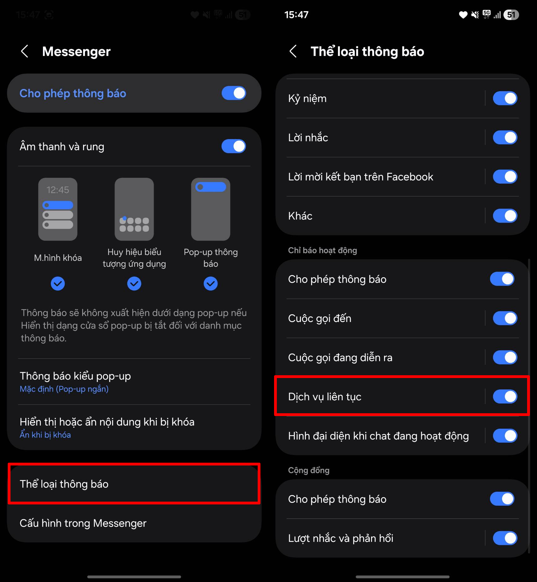 Cách tắt thông báo đã gửi ảnh của bạn trên Messenger
