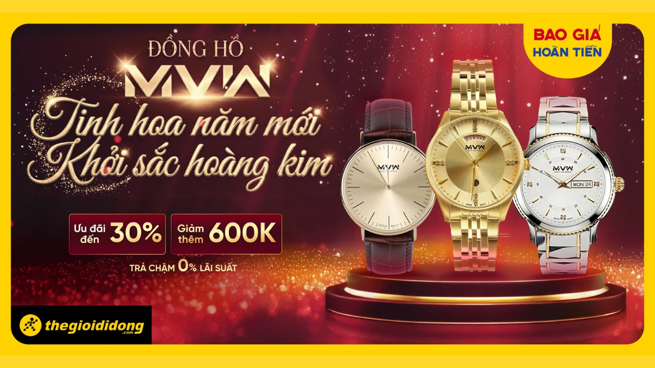 Mở Bán Đồng Hồ Mvw, Ưu Đãi Đến 30%