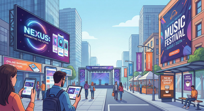 Banner là ấn phẩm thiết kế đồ họa quan trọng trong các chiến dịch truyền thông và marketing