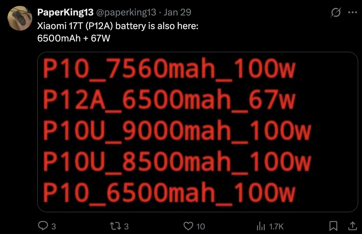 Xiaomi 17T Xiaomi 17T