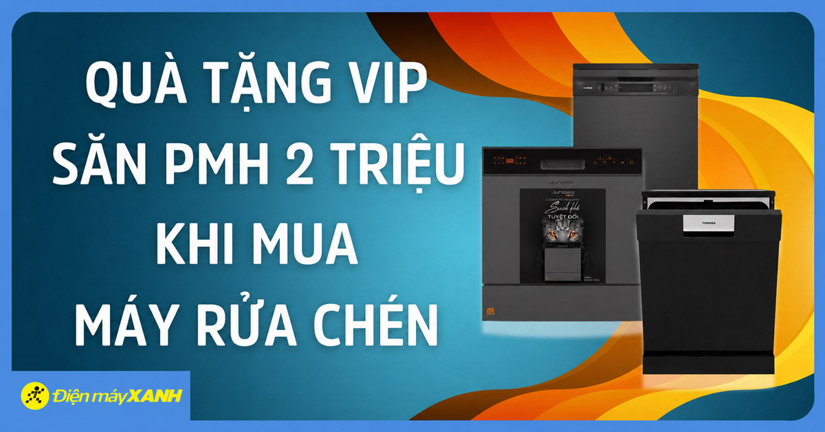 QTV: Săn PMH đến 2.000.000đ mua m&aacute;y rửa ch&eacute;n Junger, LG, Electrolux, Hafele, Toshiba, Comfee v&agrave; m&aacute;y sấy Toshiba, Hisense
