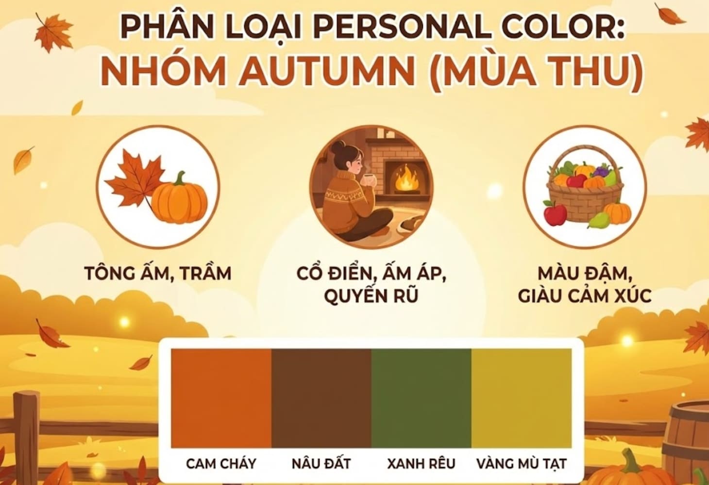 Personal Color nhóm màu Autumn (Mùa Thu) Personal Color nhóm màu Autumn (Mùa Thu)