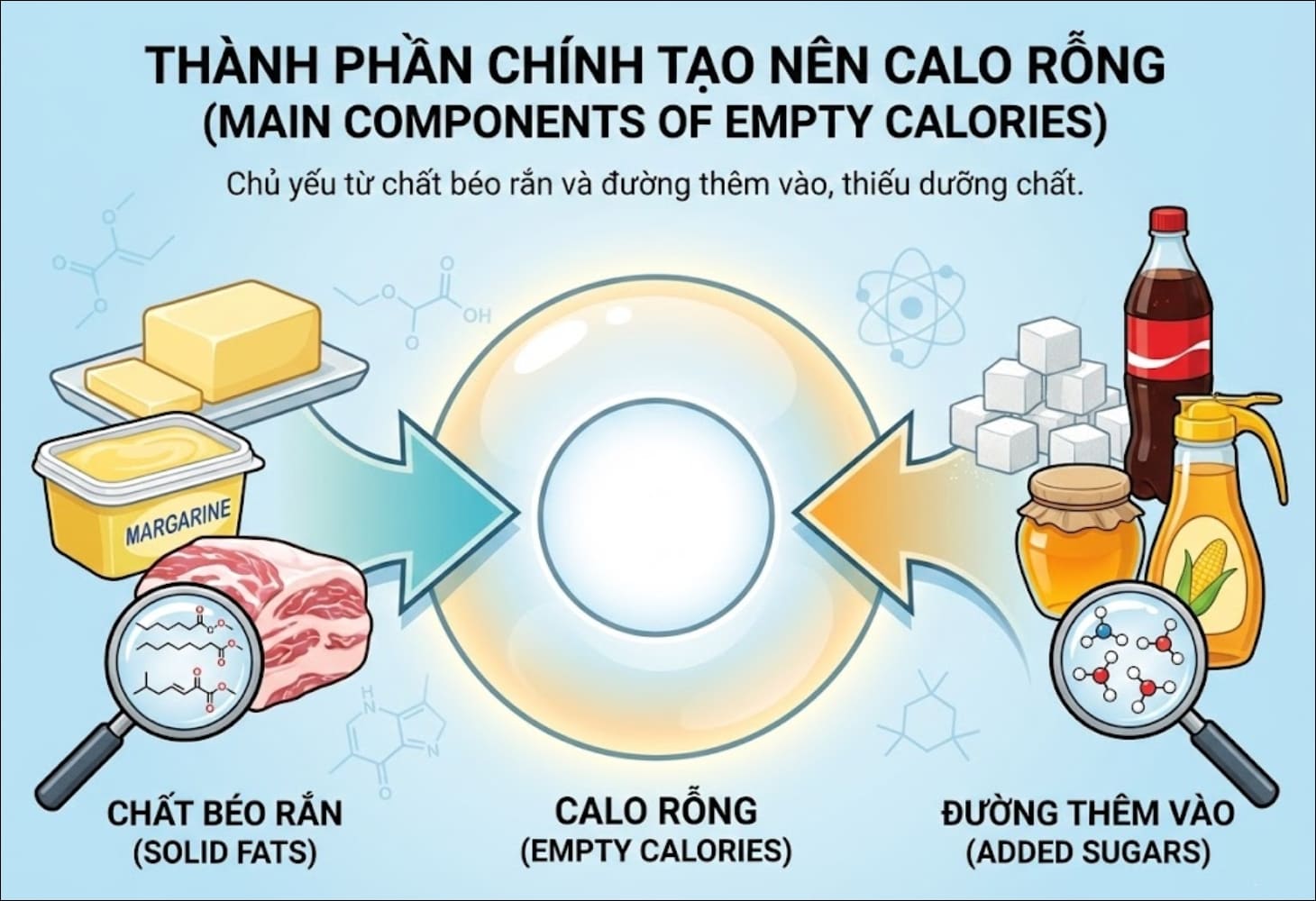 Hình ảnh minh họa của thành phần calo rỗng Hình ảnh minh họa của thành phần calo rỗng