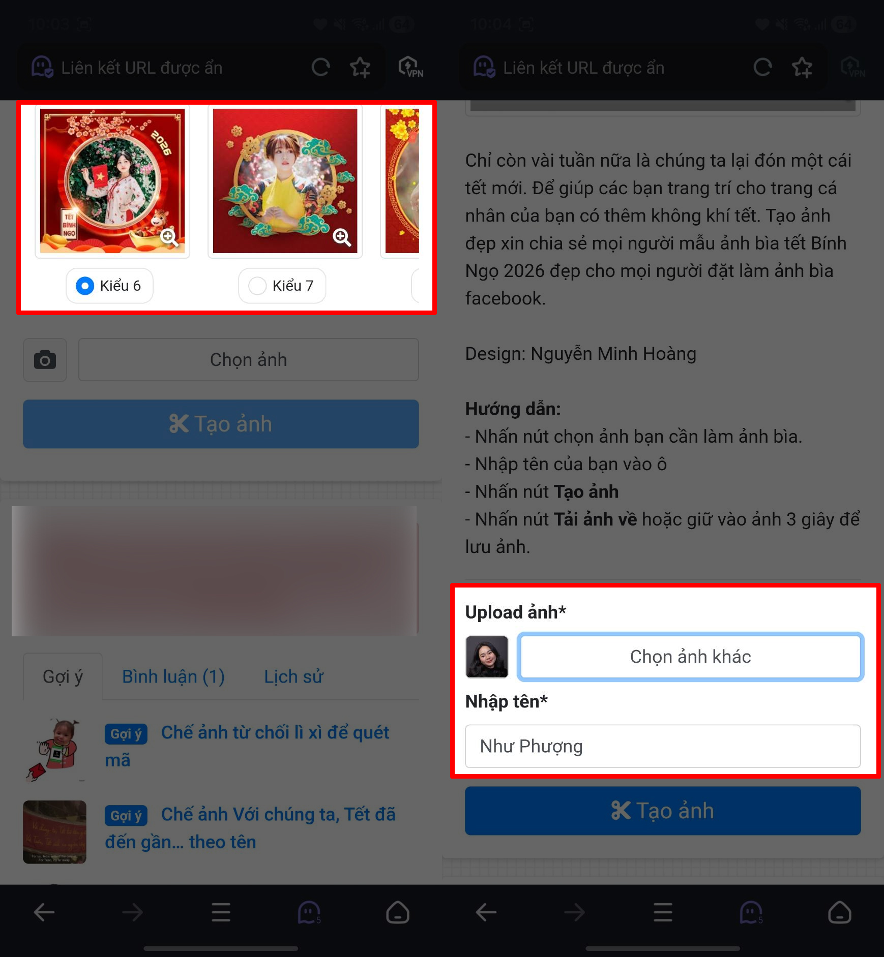 Cách Tạo Khung Ảnh Đại Diện Ảnh Bìa Tết Bính Ngọ 2026