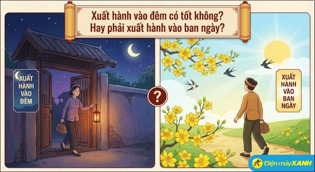 Xuất hành ban ngày sáng sớm mùng 1 Tết được khuyến khích hơn vì dương khí mạnh thịnh phù hợp đón tài lộc bình an