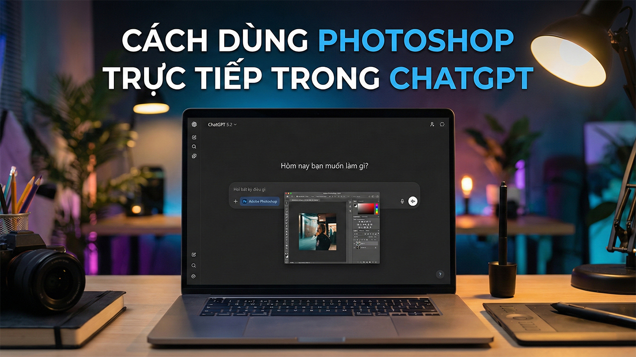 Cách dùng Photoshop trực tiếp trong ChatGPT