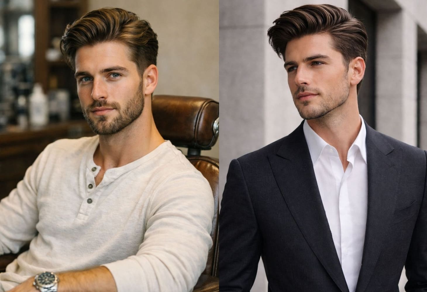 Kiểu tóc Side part 7/3 cho nam