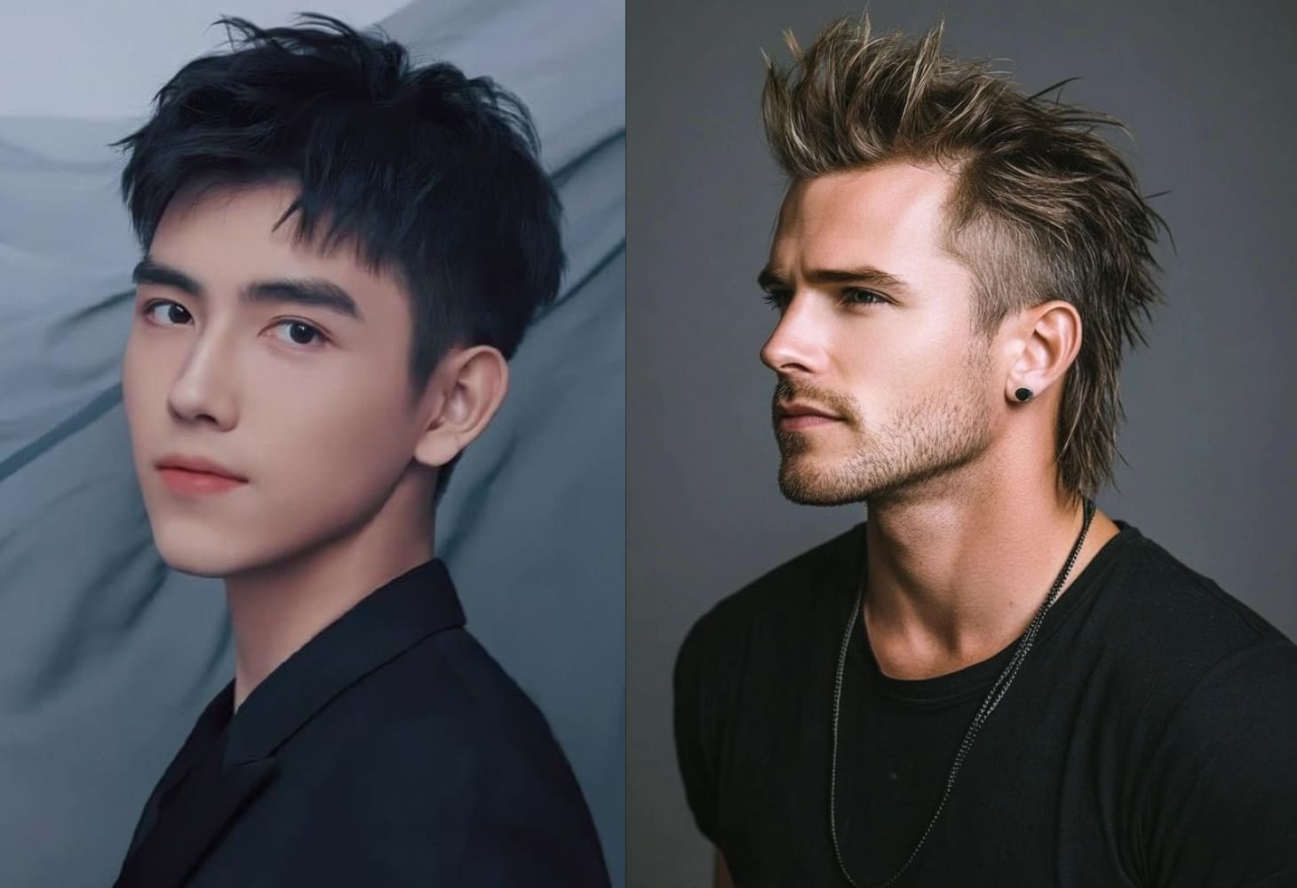 Tóc Side part Mohican mạnh mẽ