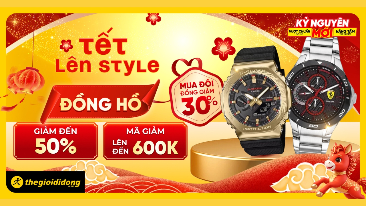 Đồng Hồ Giá Sốc, Ưu Đãi Đến 50% Mừng Tết Bính Ngọ