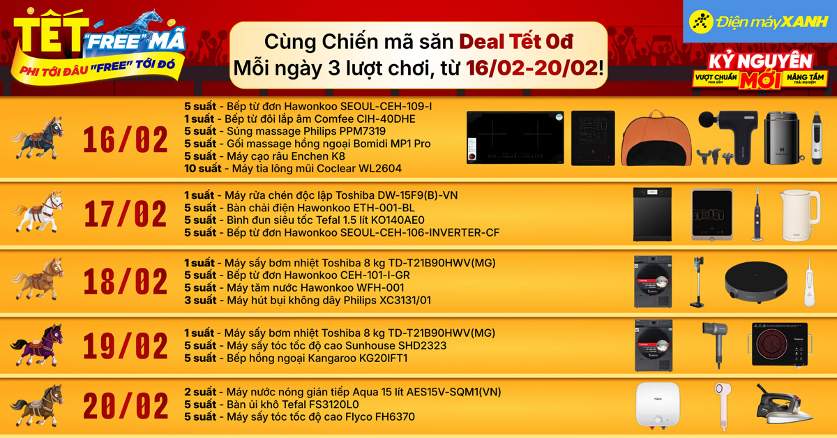 Tết Free M&atilde;: Phi tới đ&acirc;u Free tới đ&oacute;, chơi game Đua ngựa săn qu&agrave; 0đ v&agrave; voucher 500k cực đ&atilde;