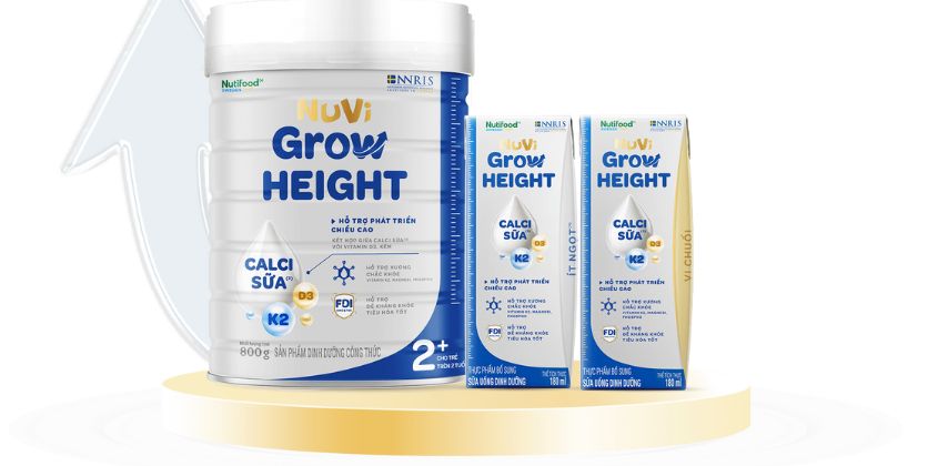 Nuvi Grow Height cung cấp các dưỡng chất hỗ trợ quá trình phát triển xương Nuvi Grow Height cung cấp các dưỡng chất hỗ trợ quá trình phát triển xương