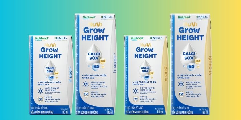 Sữa Nuvi Grow Height dạng sữa bột pha sẵn Sữa Nuvi Grow Height dạng sữa bột pha sẵn