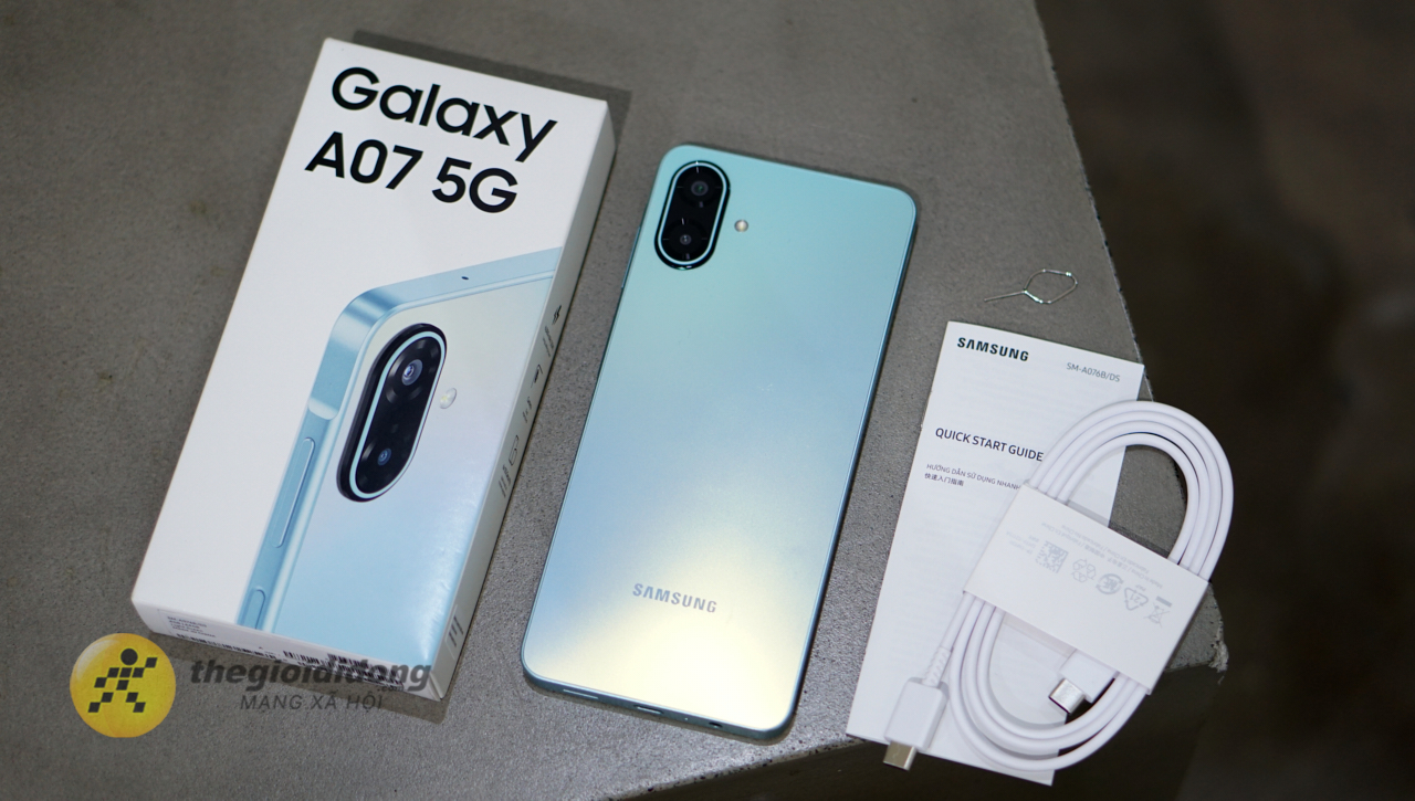 Trên Tay Samsung Galaxy A07 5G: Smartphone Giá Rẻ Với Pin 6.000 Mah, Chip Dimensity 6300