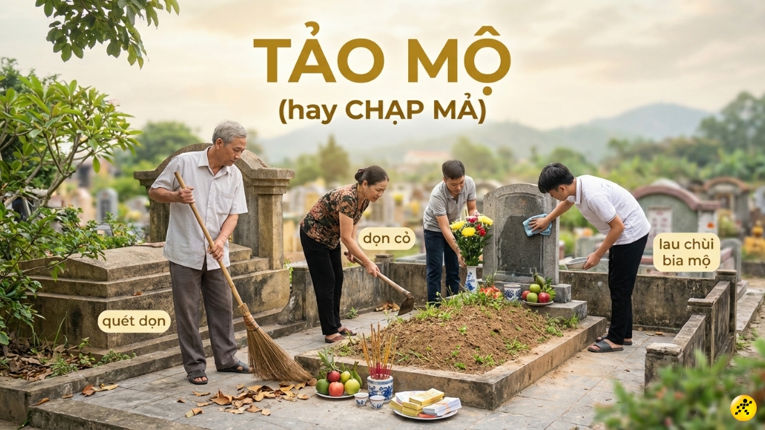 Tảo mộ (hay c&ograve;n gọi l&agrave; Chạp mả)