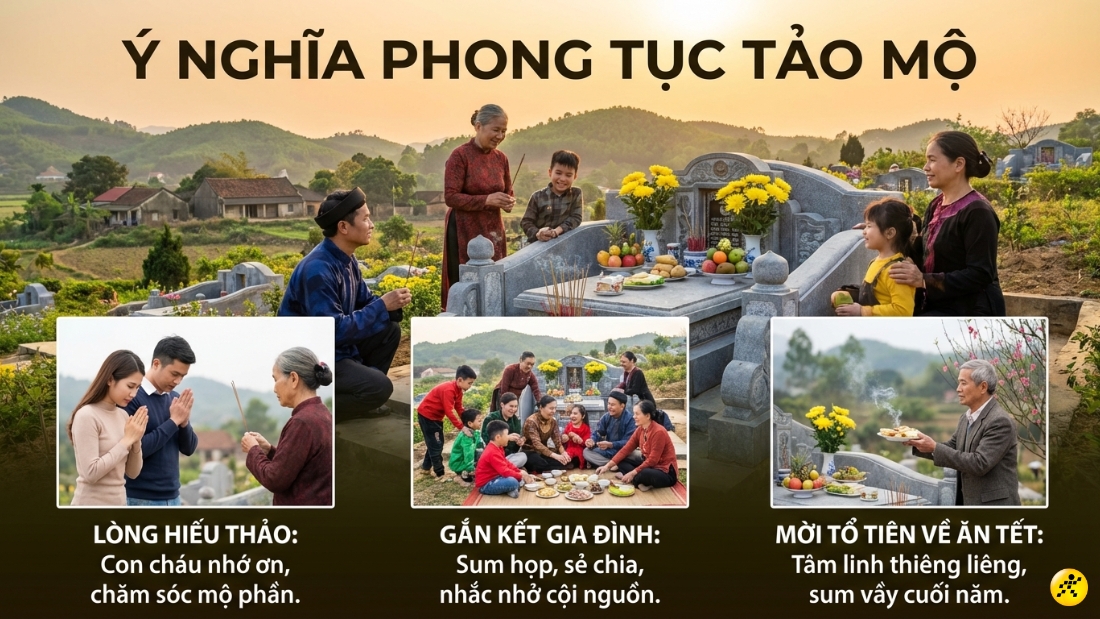 &Yacute; nghĩa của tục tảo mộ