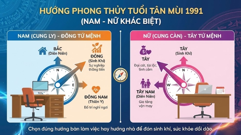Hướng hợp người sinh năm 1991