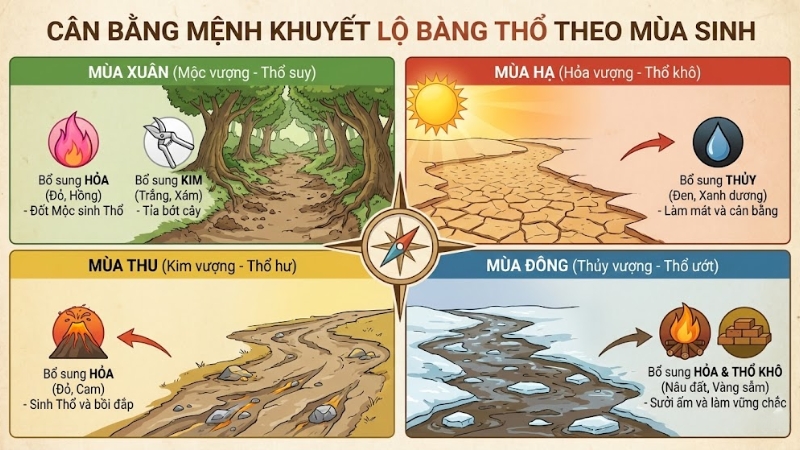 Mệnh khuyết tuổi T&acirc;n M&ugrave;i 1991 theo m&ugrave;a sinh