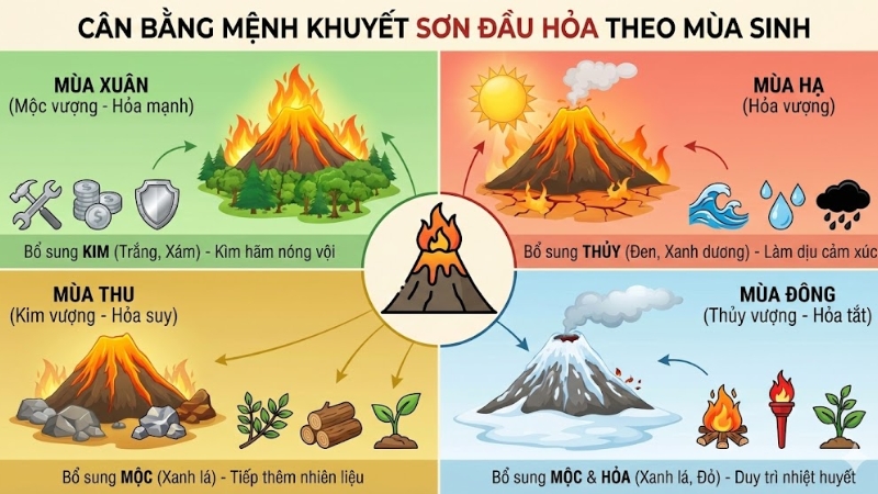 Mệnh khuyết tuổi Gi&aacute;p Tuất 1994 theo m&ugrave;a sinh