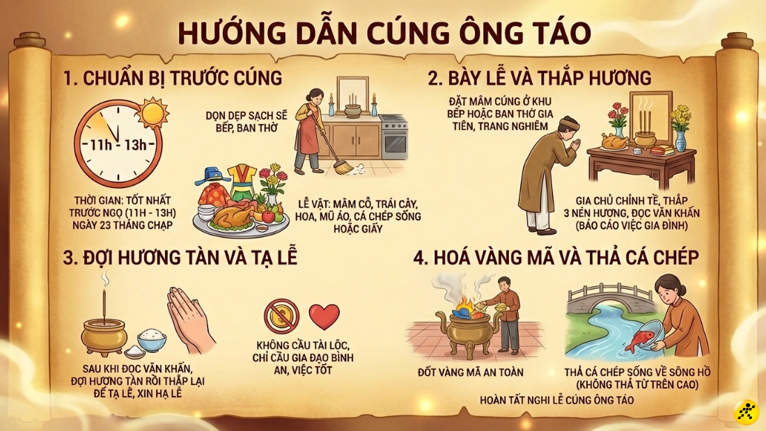 Nghi thức c&uacute;ng &Ocirc;ng C&ocirc;ng &Ocirc;ng T&aacute;o