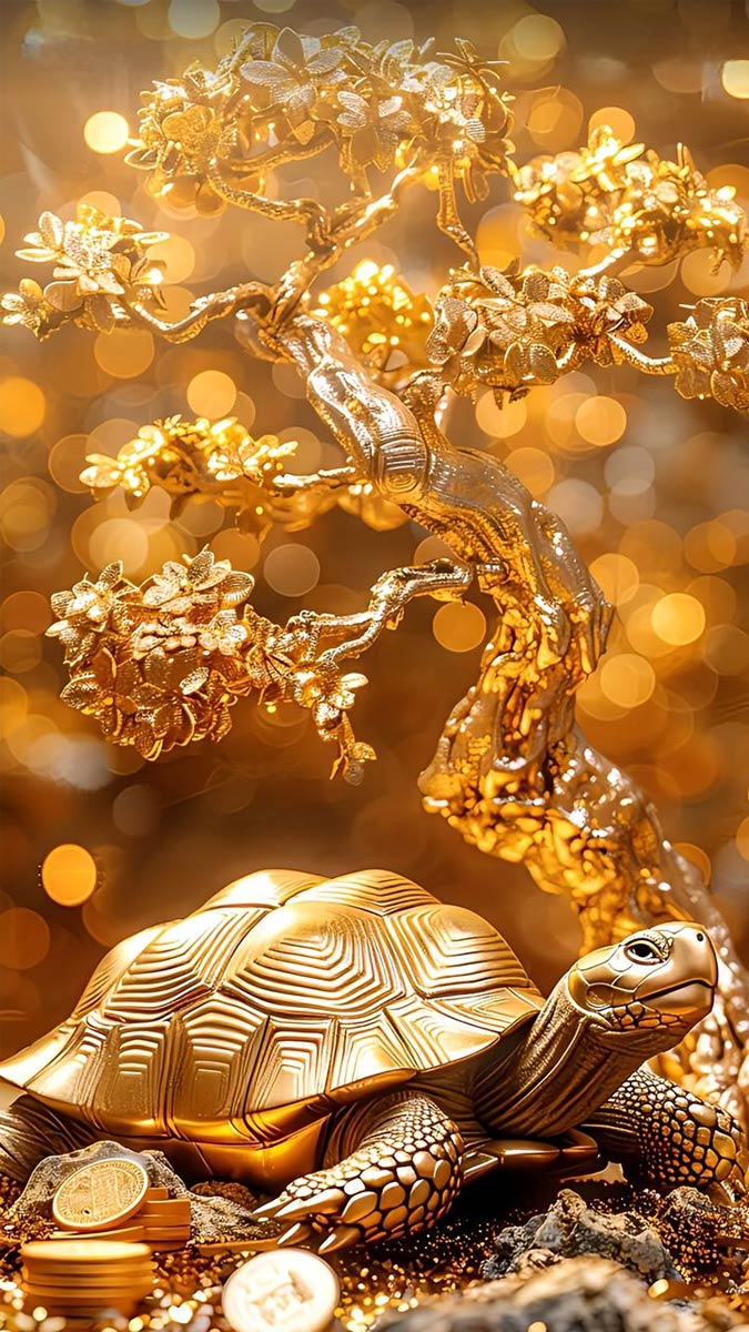 Hình nền mệnh Thổ mang sắc nâu, vàng đất giúp tạo cảm giác vững chãi, ổn định và thu hút tài lộc bền lâu