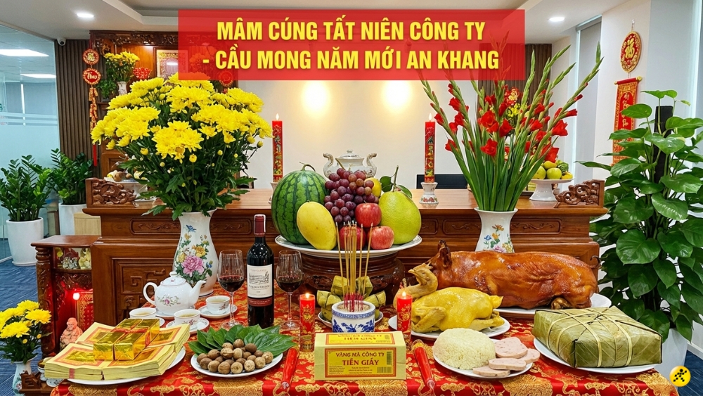 M&acirc;m c&uacute;ng T&acirc;n ni&ecirc;n tại c&ocirc;ng ty, doanh nghiệp