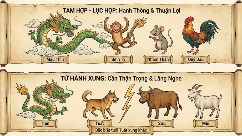 Tuổi Mậu Thìn 1988 hợp với tuổi nào? Tuổi Mậu Thìn 1988 hợp với tuổi nào?