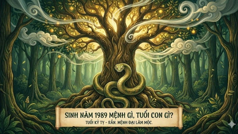 Người sinh năm 1989 l&agrave; tuổi Kỷ Tỵ, mệnh Mộc