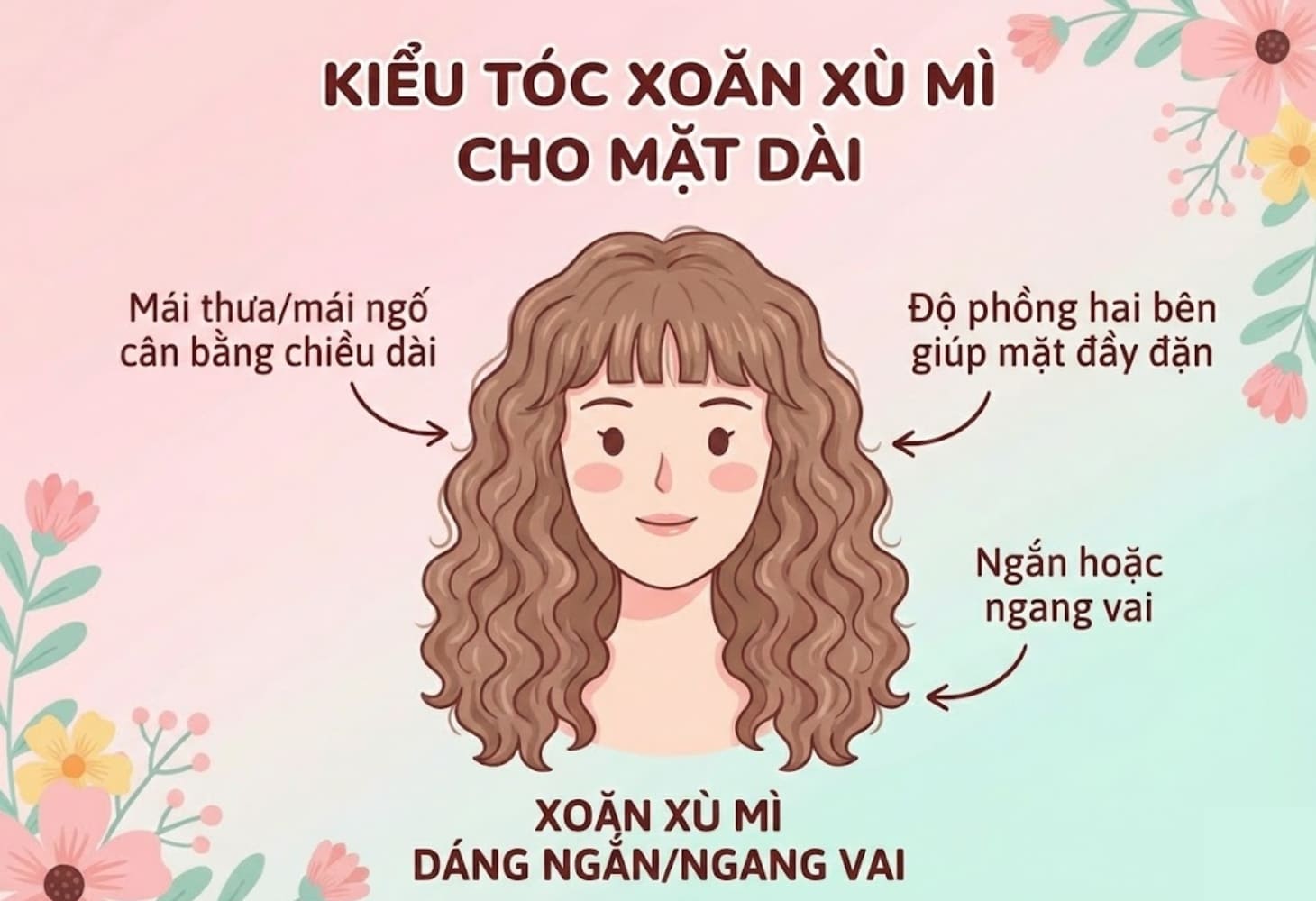Cách chọn kiểu tóc hippie cho gương mặt dài Cách chọn kiểu tóc hippie cho gương mặt dài