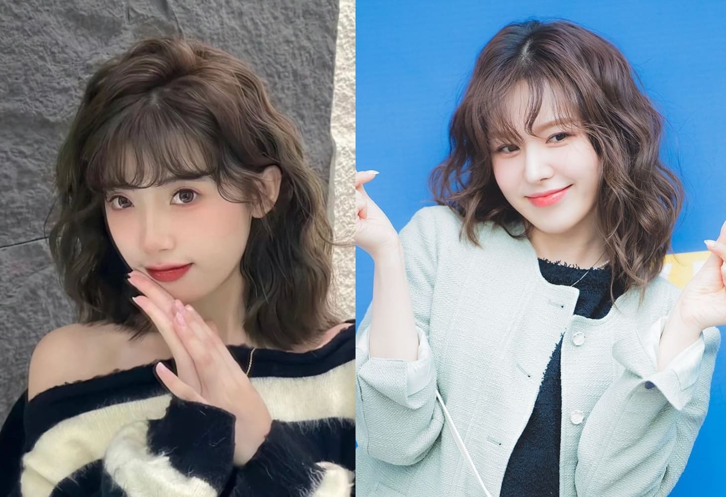 Tóc hippie ngắn mái thưa Hàn Quốc Tóc hippie ngắn mái thưa Hàn Quốc