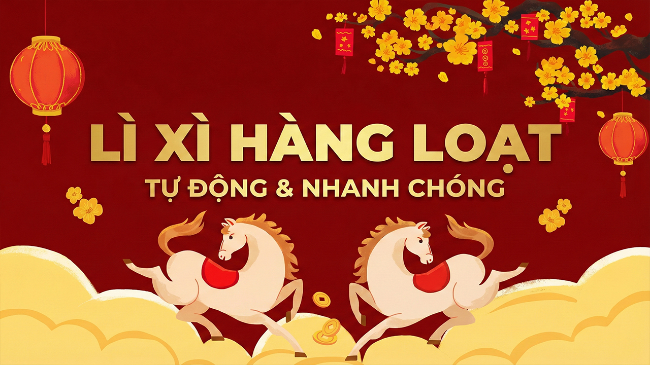 Cách Lì Xì Nhiều Người Cùng Lúc Trên Vietcombank