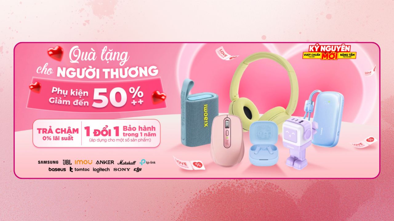 Valentine Ngọt Ngào, Chọn Quà Xịn Tặng Người Thương, Nhiều Sản Phẩm Tại Tgdđ Cực Phù Hợp Đang Giảm Sốc Valentine Ngọt Ngào, Chọn Quà Xịn Tặng Người Thương, Nhiều Sản Phẩm Tại Tgdđ Cực Phù Hợp Đang Giảm Sốc