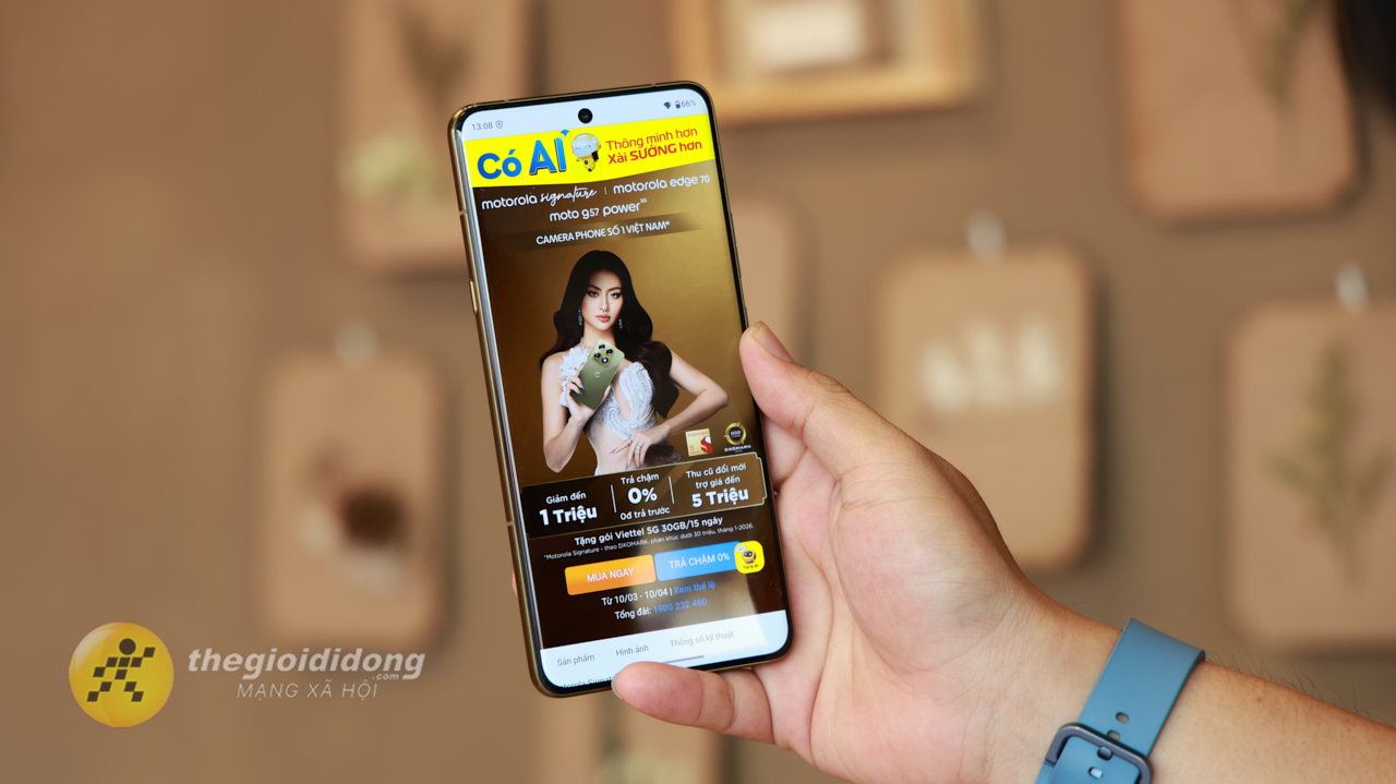 Mở hộp và trên tay motorola Signature