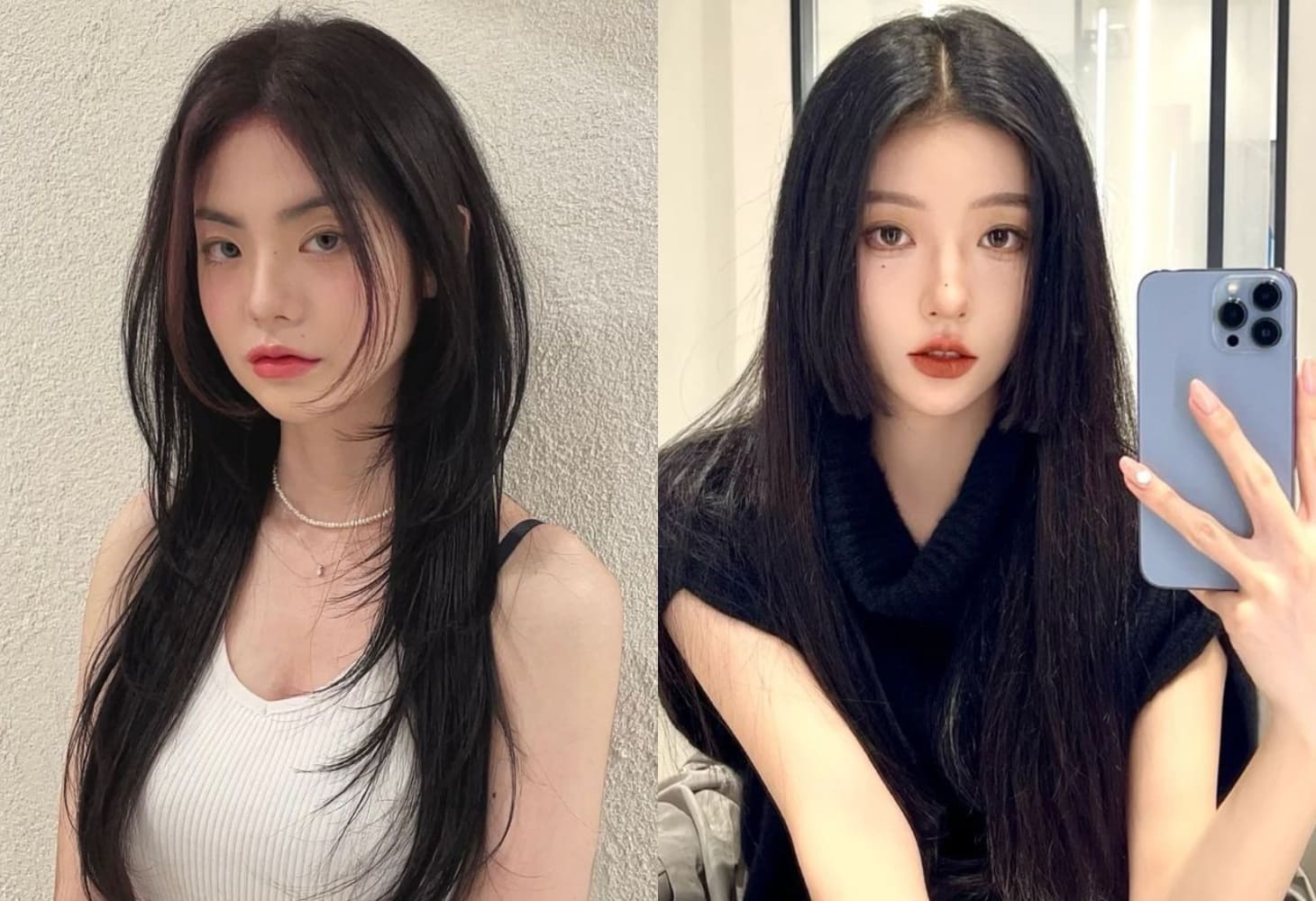 Tóc hime không mái rẽ ngôi giữa Tóc hime không mái rẽ ngôi giữa