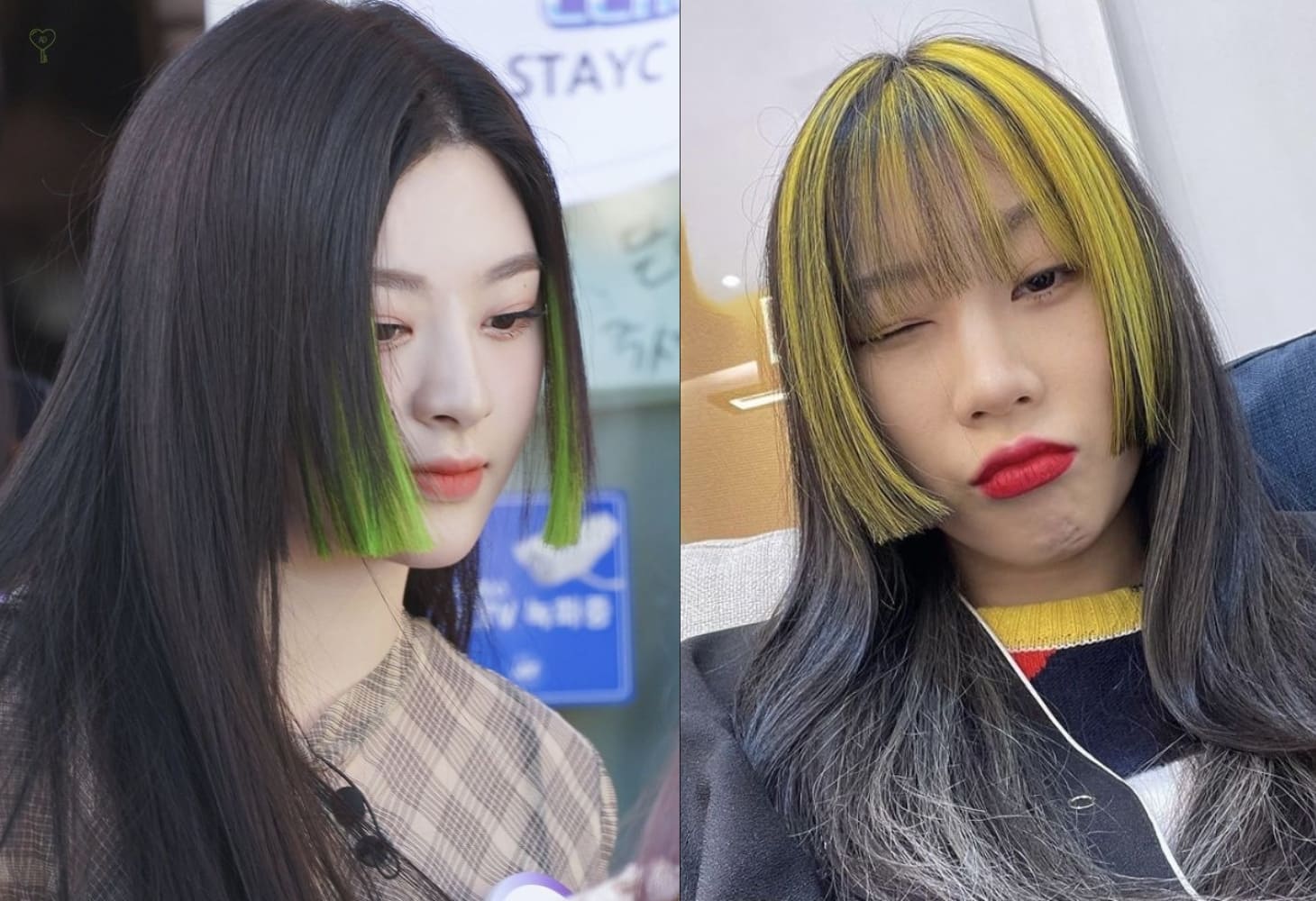 Tóc hime nhuộm sáng riêng phần lọn tóc mai Tóc hime nhuộm sáng riêng phần lọn tóc mai