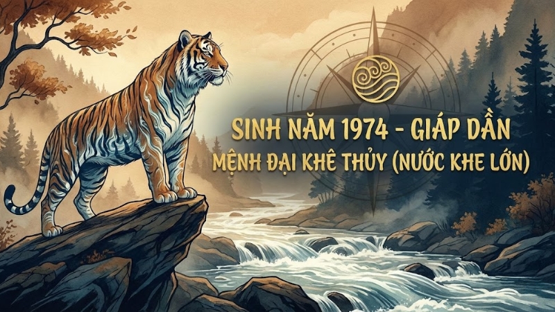 Người sinh năm 1974 l&agrave; tuổi Gi&aacute;p Dần, mệnh Thủy